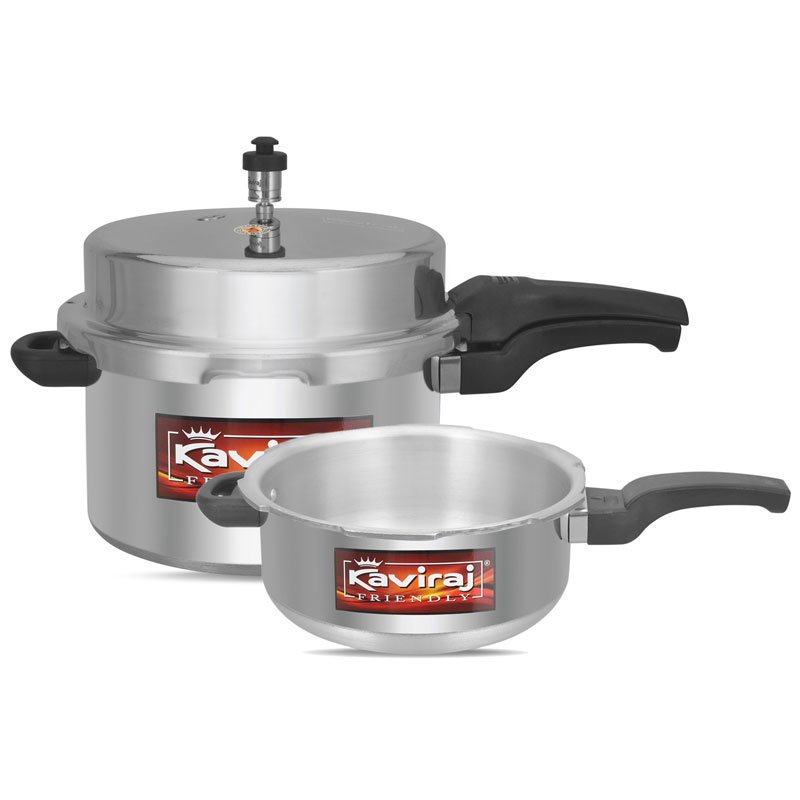 Kaviraj 12 Ltrs Twn Pack Pressure Cooker - Image 9